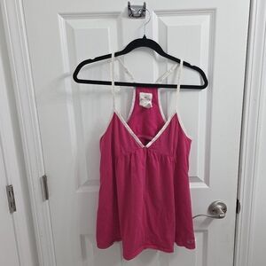Hollister Fuchsia Camisole with Cream Straps